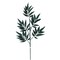 31.5" Glitter Leaf Spray | Elegant Floral Pick | Choose from Emerald Green, Midnight Blue, or Red